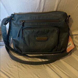 Stone Mountain Denim Crossbody Bag New With Tags
